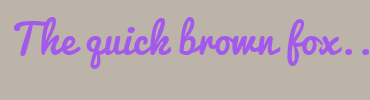 Image with Font Color A35AEC and Background Color BCB3A9